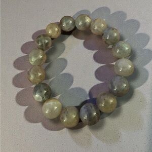 Labradorite 12mm Bead Bracelet